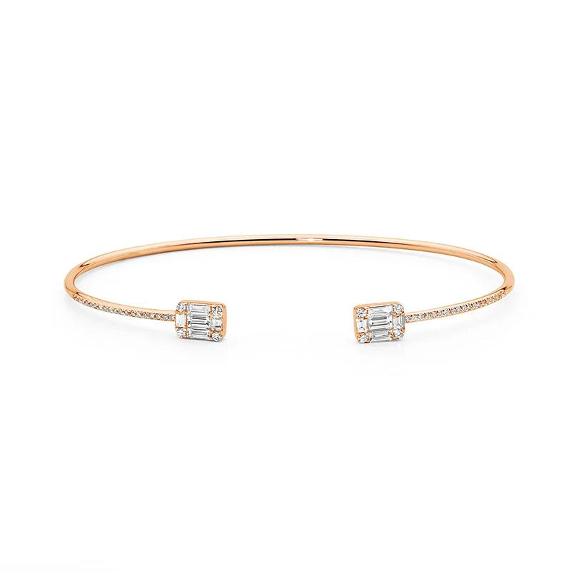 Art Deco Diamond Deux Bangle - Image 4