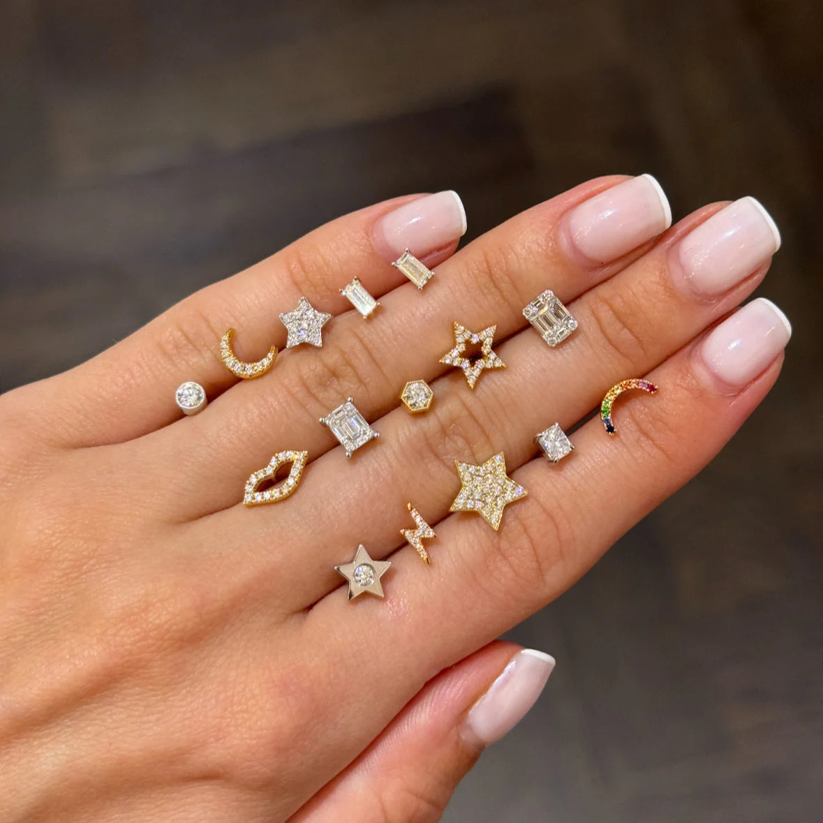 Crescent Moon Single Studs - Image 2