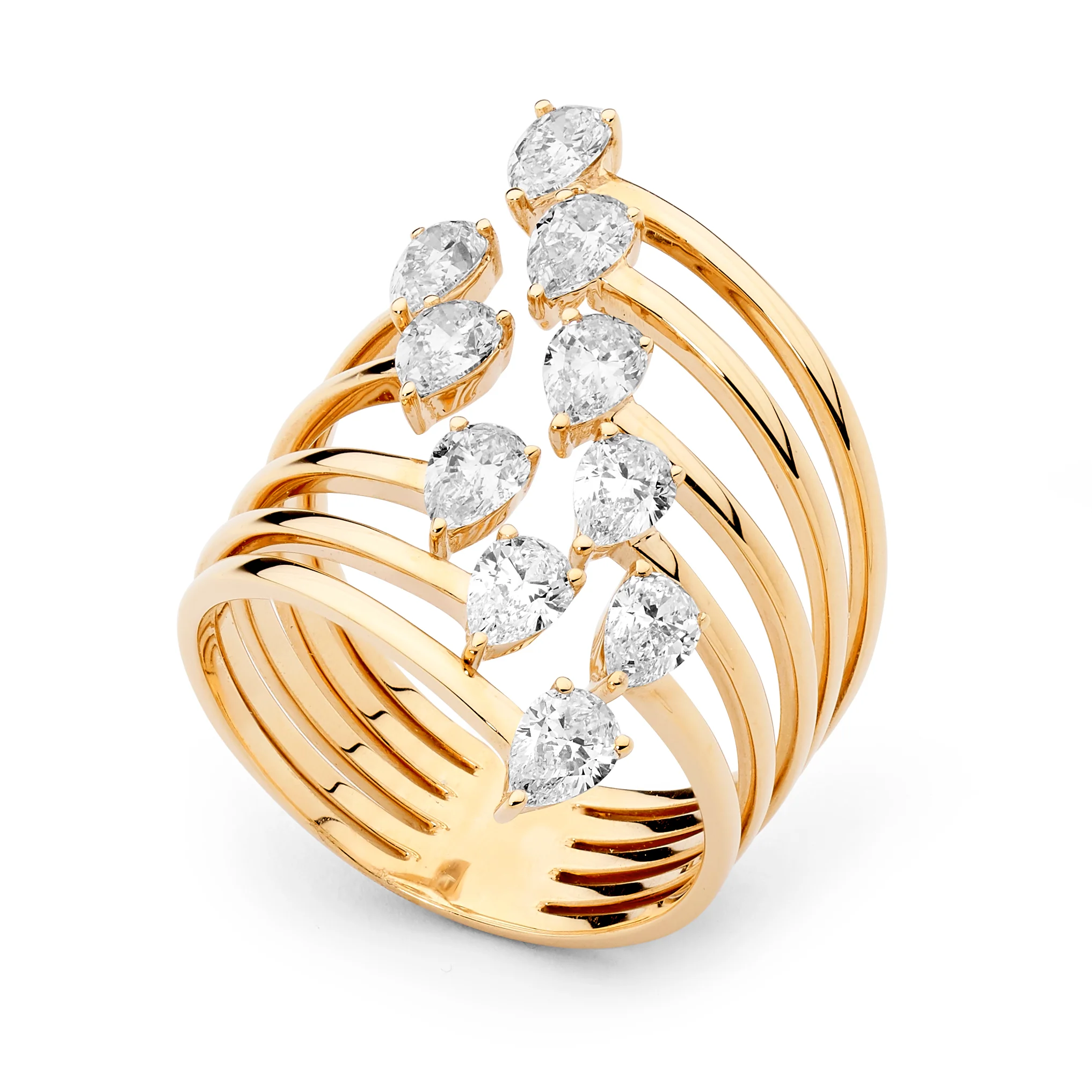 Enchanted Diamond Gold Ring
