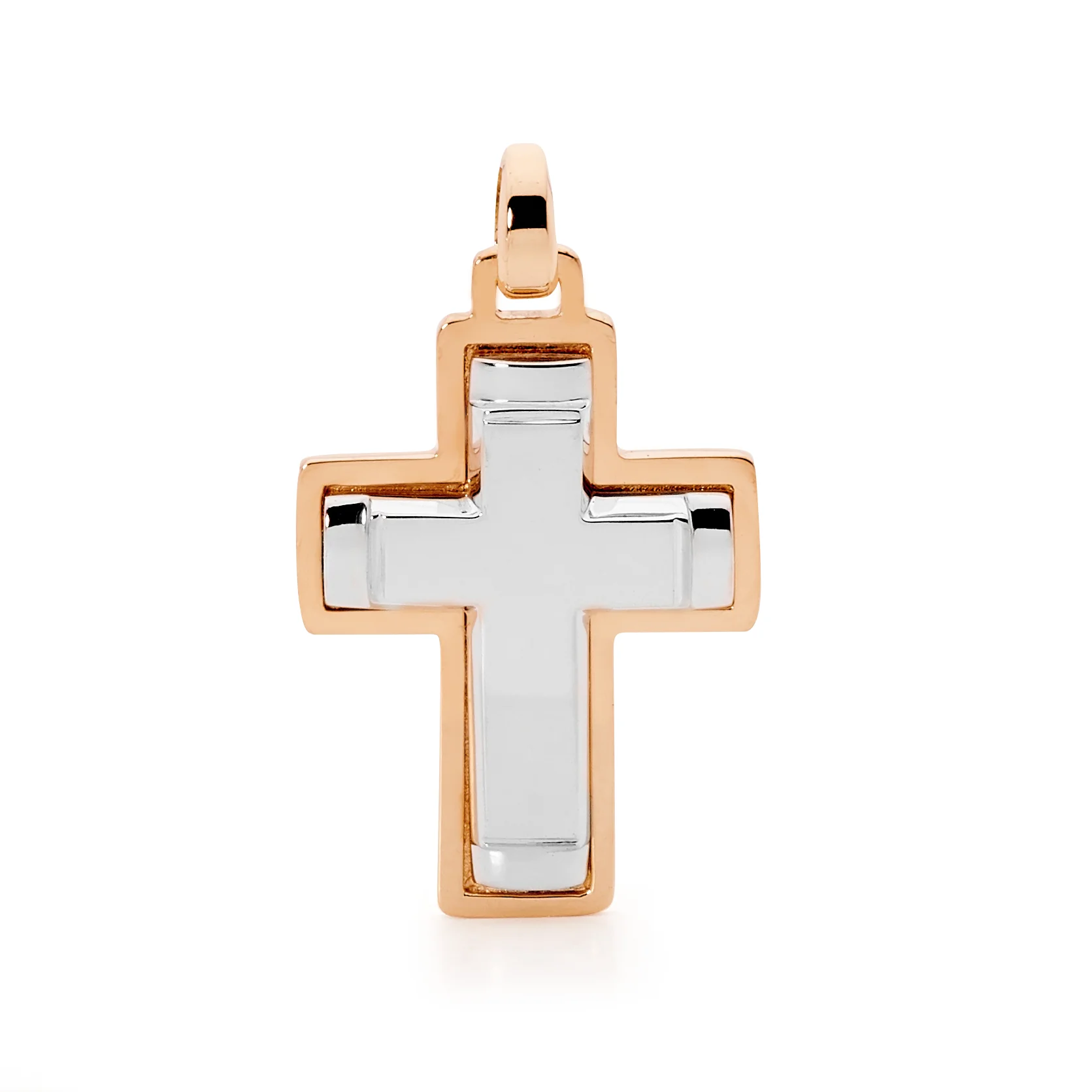 Framed Two-Tone Latin Cross