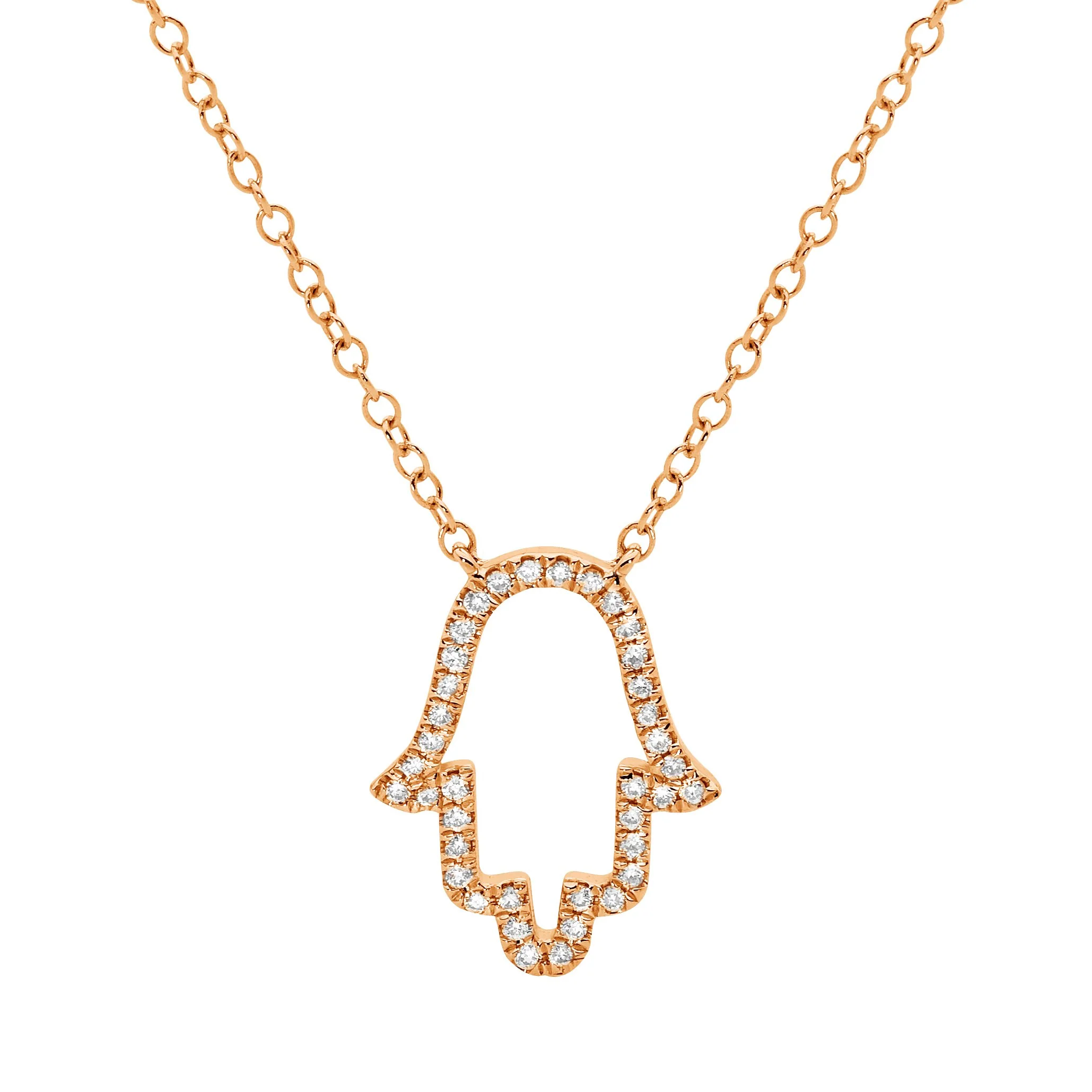 Hand of Fatima  Silhouette Necklace