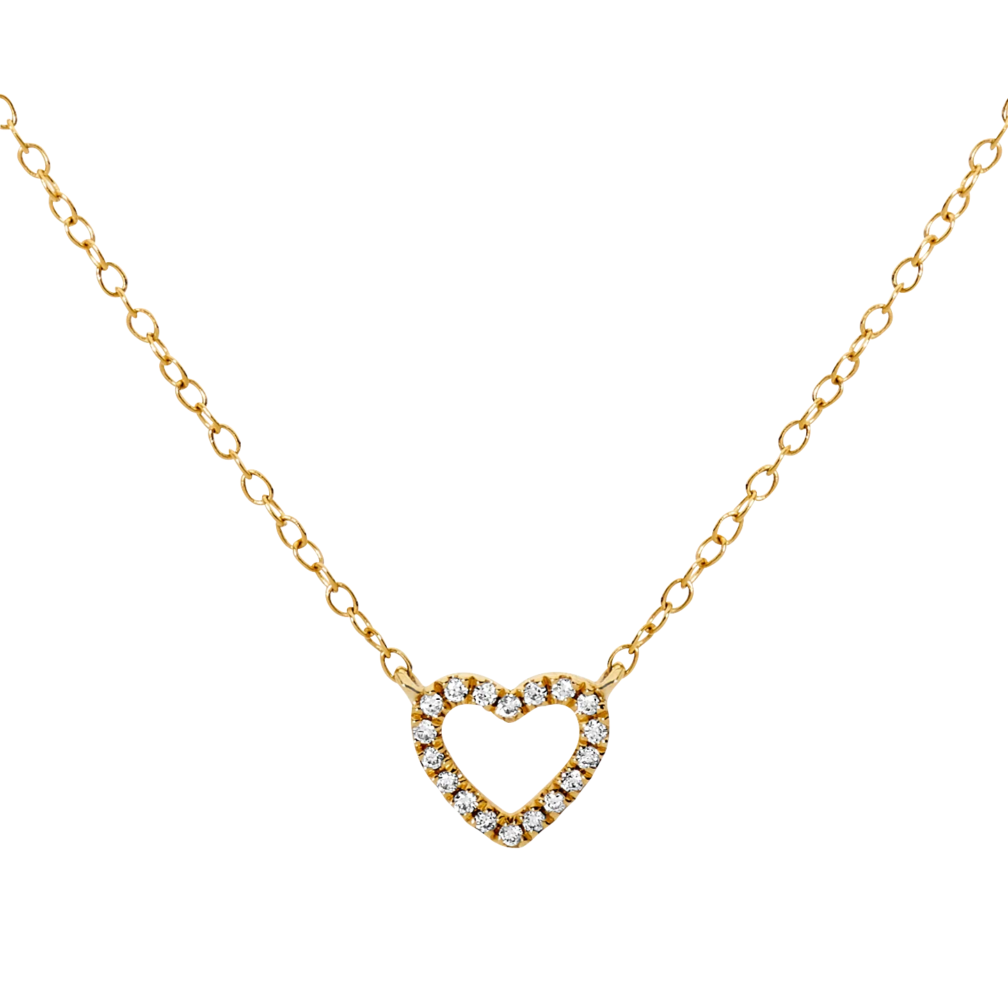 Mini Open Heart Necklace