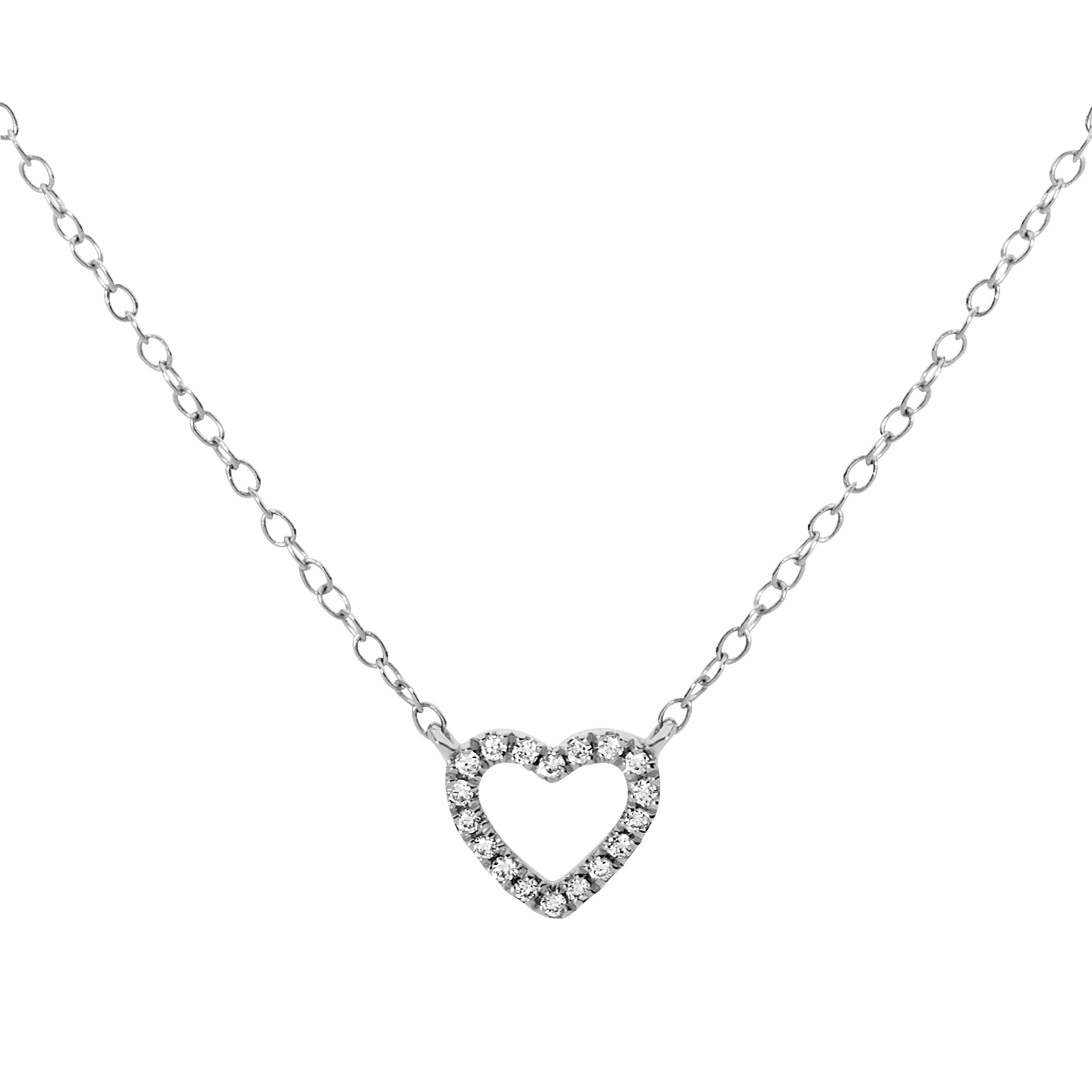 Mini Open Heart Necklace - Image 2