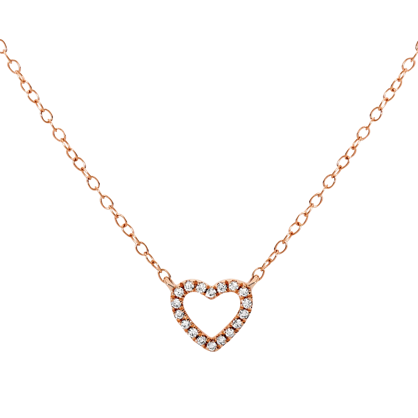 Mini Open Heart Necklace - Image 3