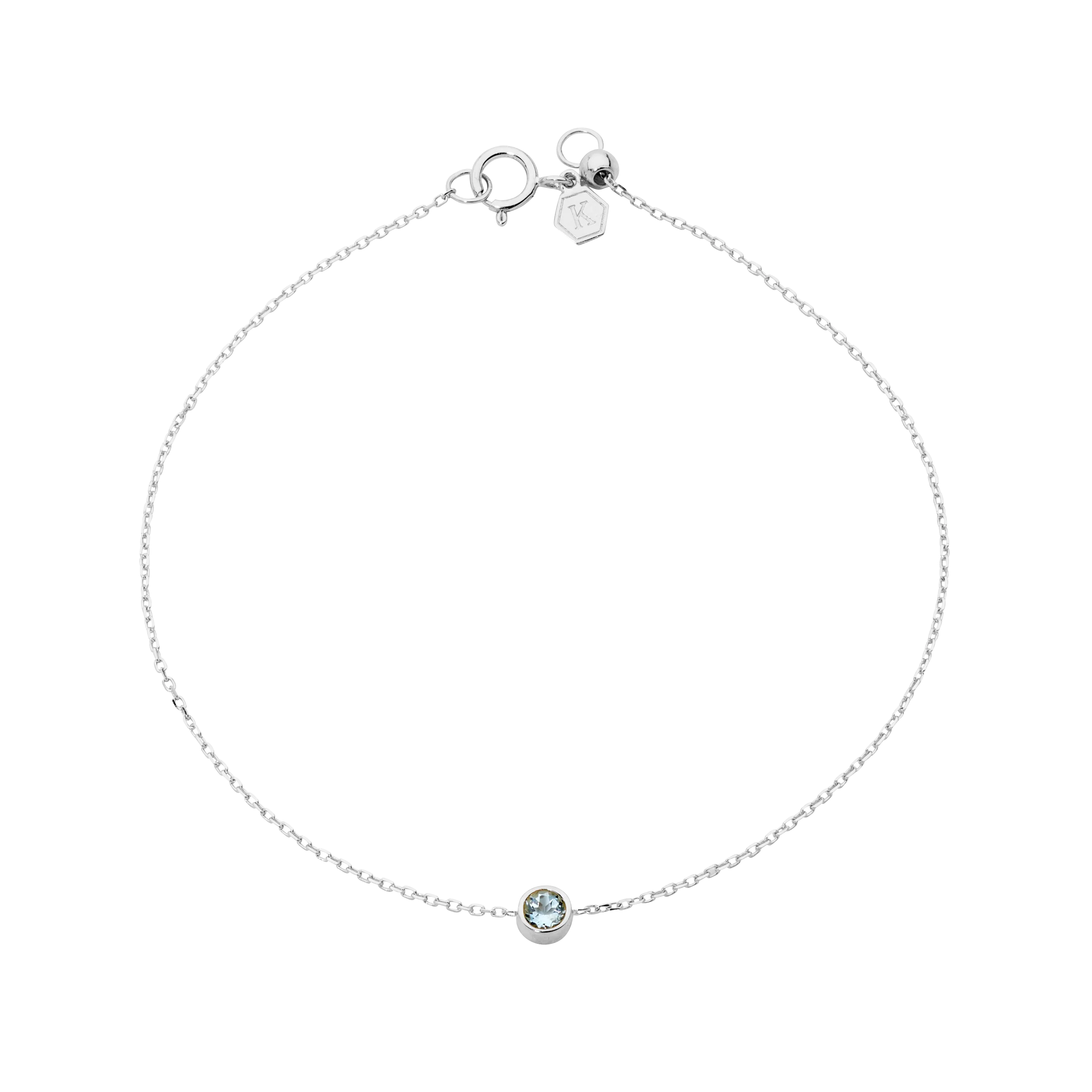 Petite Topaz Birthstone Bracelet - Image 2