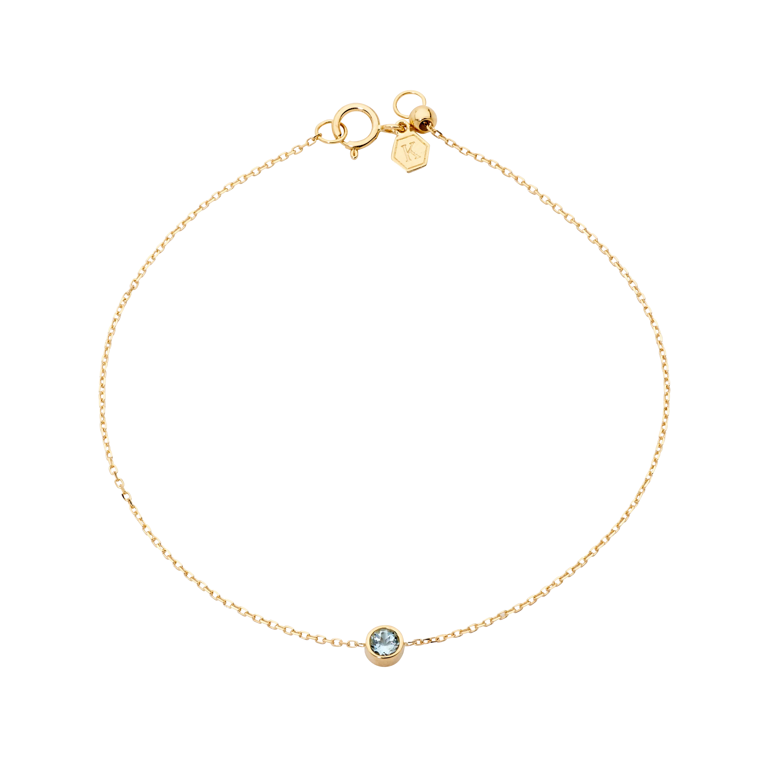 Petite Topaz Birthstone Bracelet - Image 3
