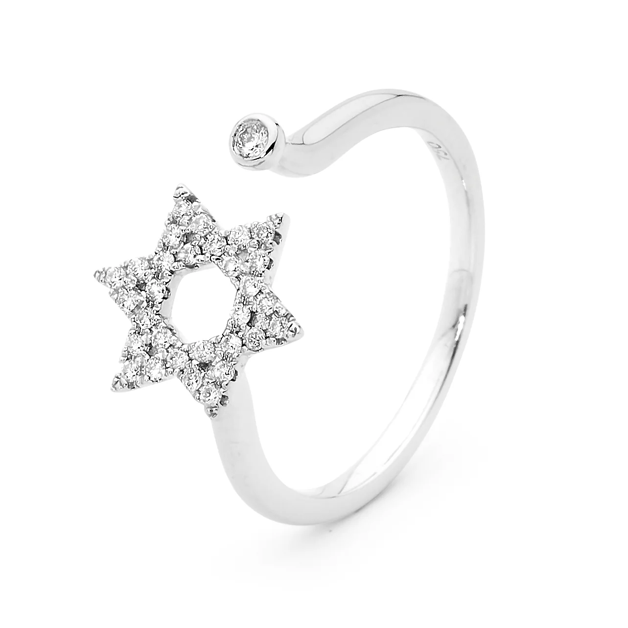 Star of David Diamond Ring