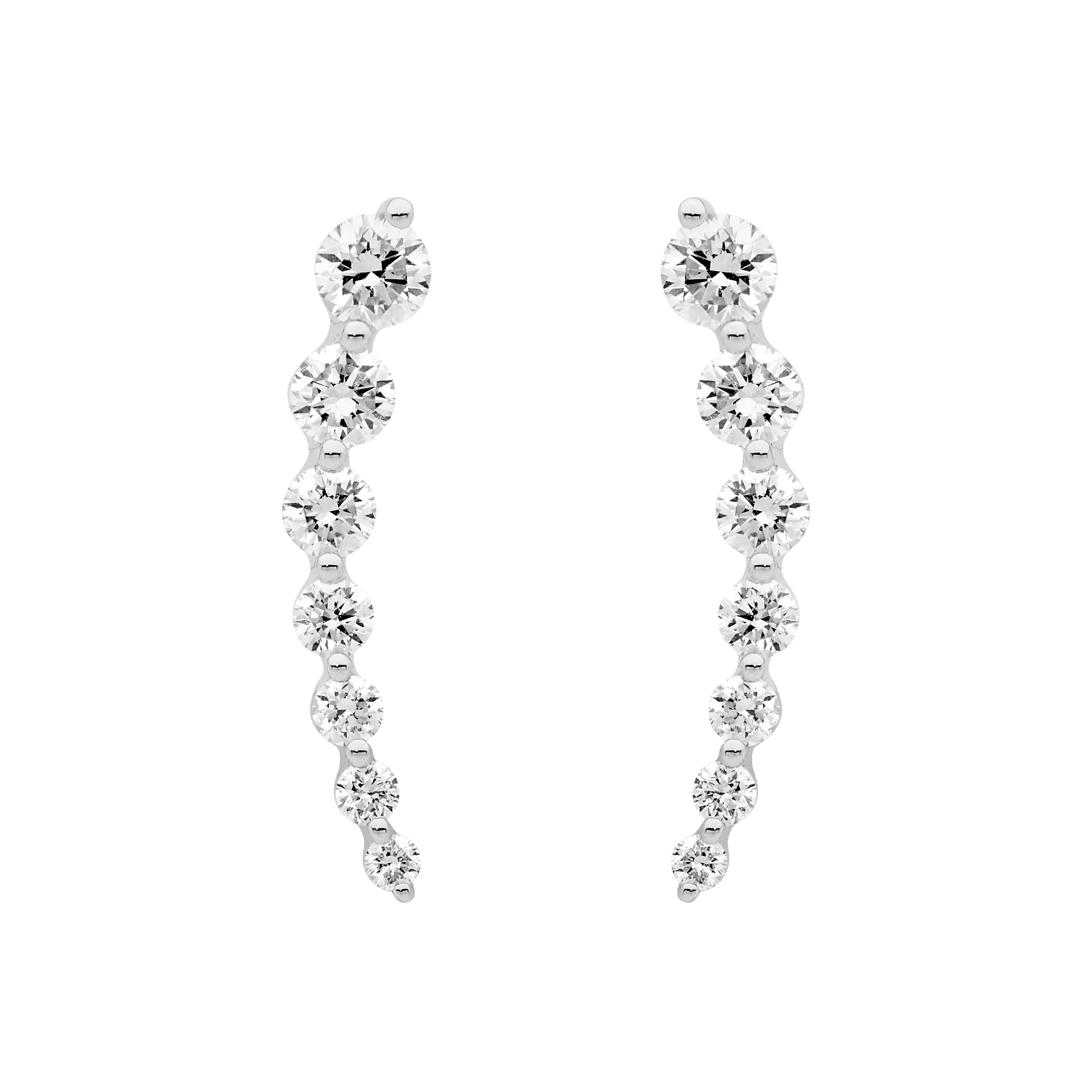 Tension Set Diamond Ear Climber - Image 2
