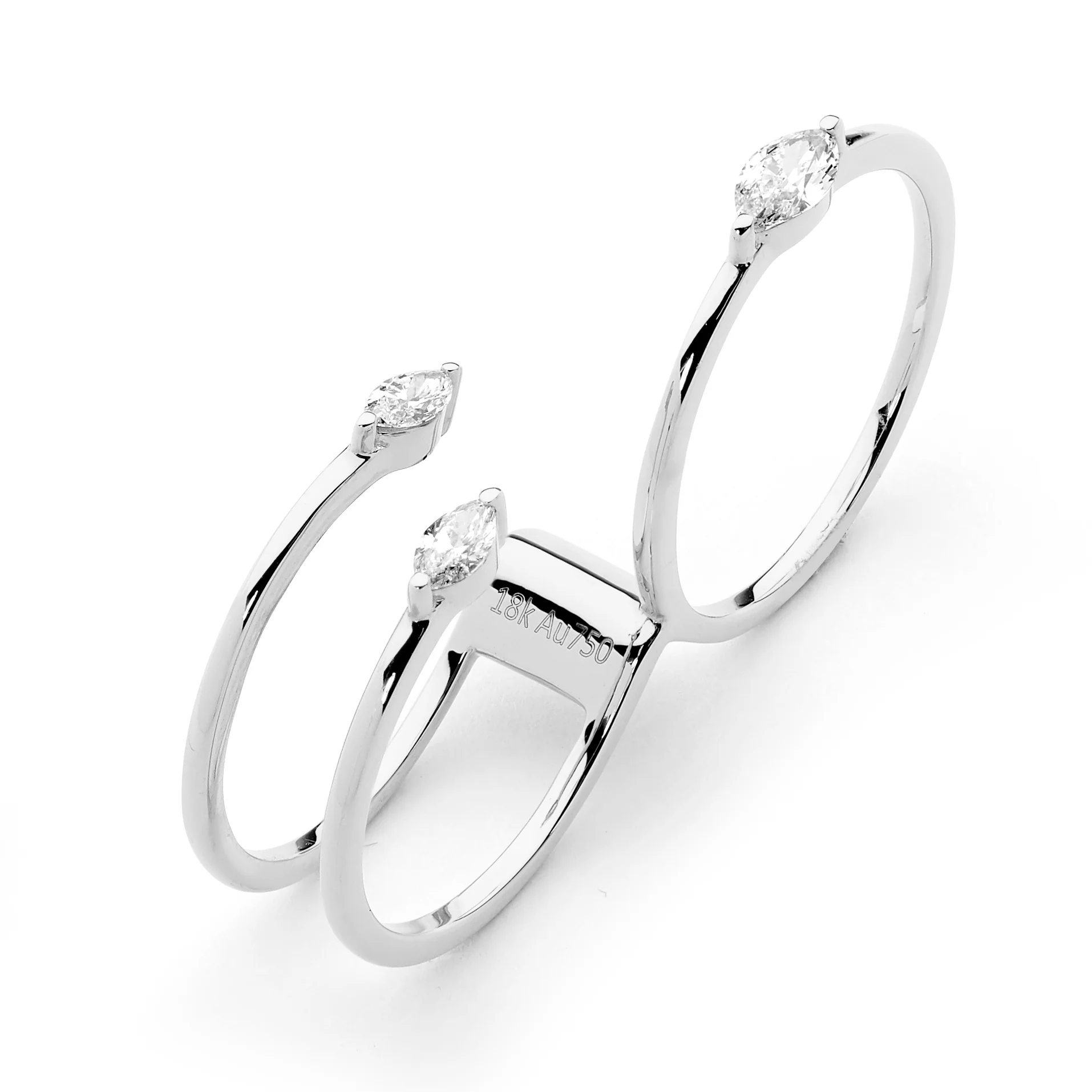 Triple Diamond Duo Ring - Image 4
