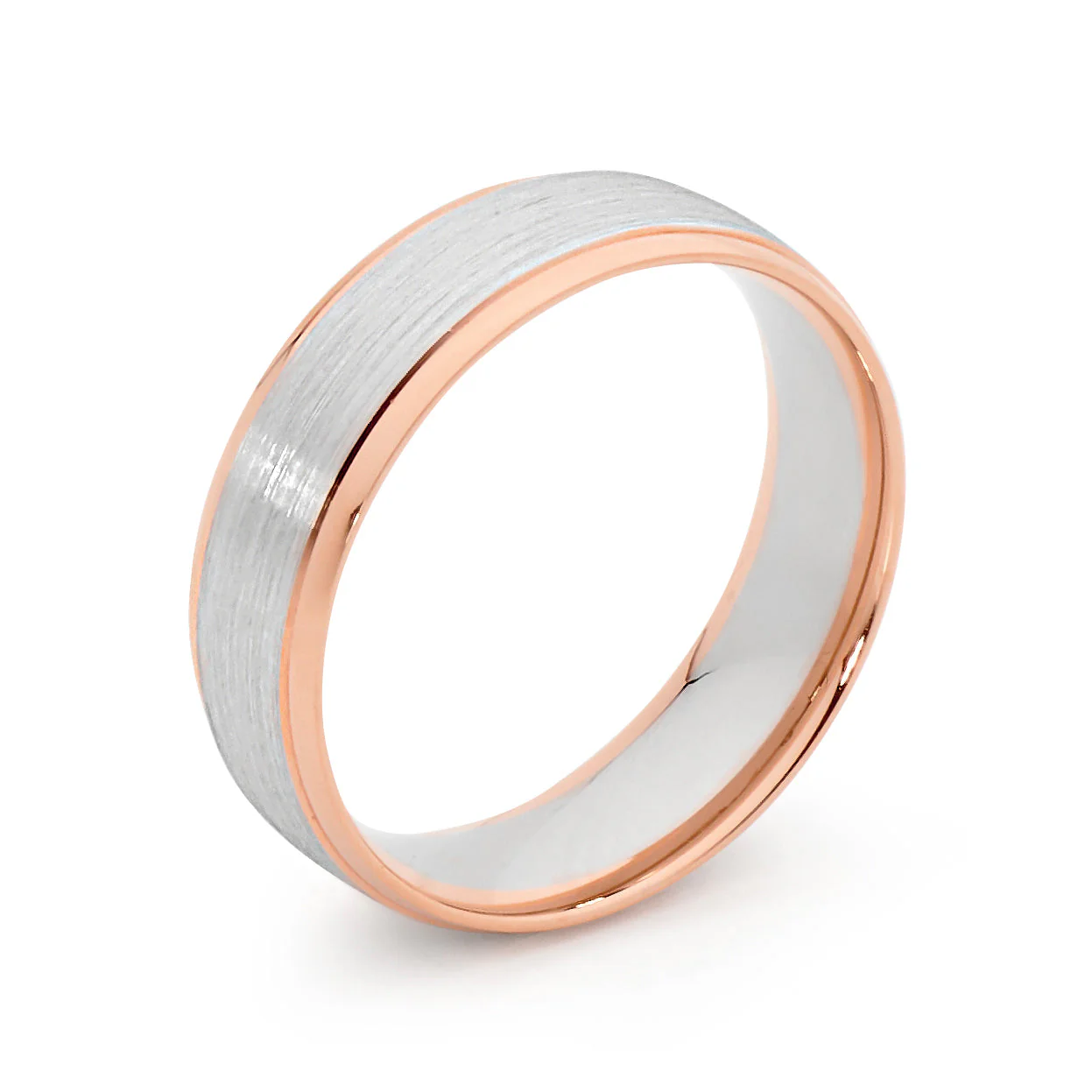 Two Tone Gold Band - Image 3